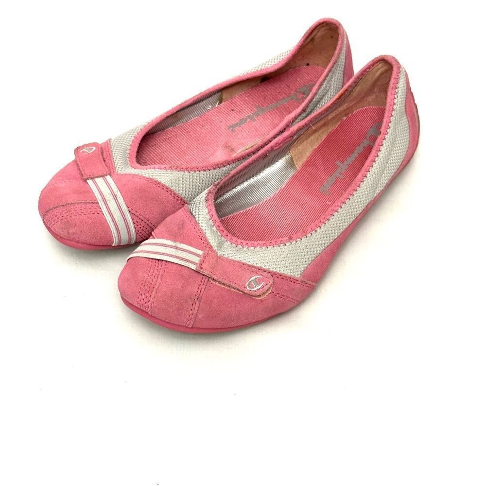Champion Skimmer Ballet Flat Shoes Pink Leather 8